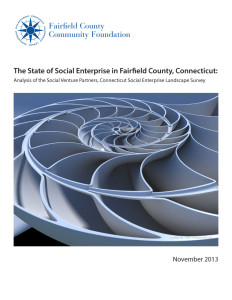 2013 State of Social Enterprise in Fairfield County cover