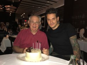 Singer/songwriter John Mayer has established the Richard Mayer Scholarship Fund at Fairfield County's Community Foundation in honor of his father, Richard, who turned 90 last week. The four-year scholarship will provide funds to a student pursuing the field of education.