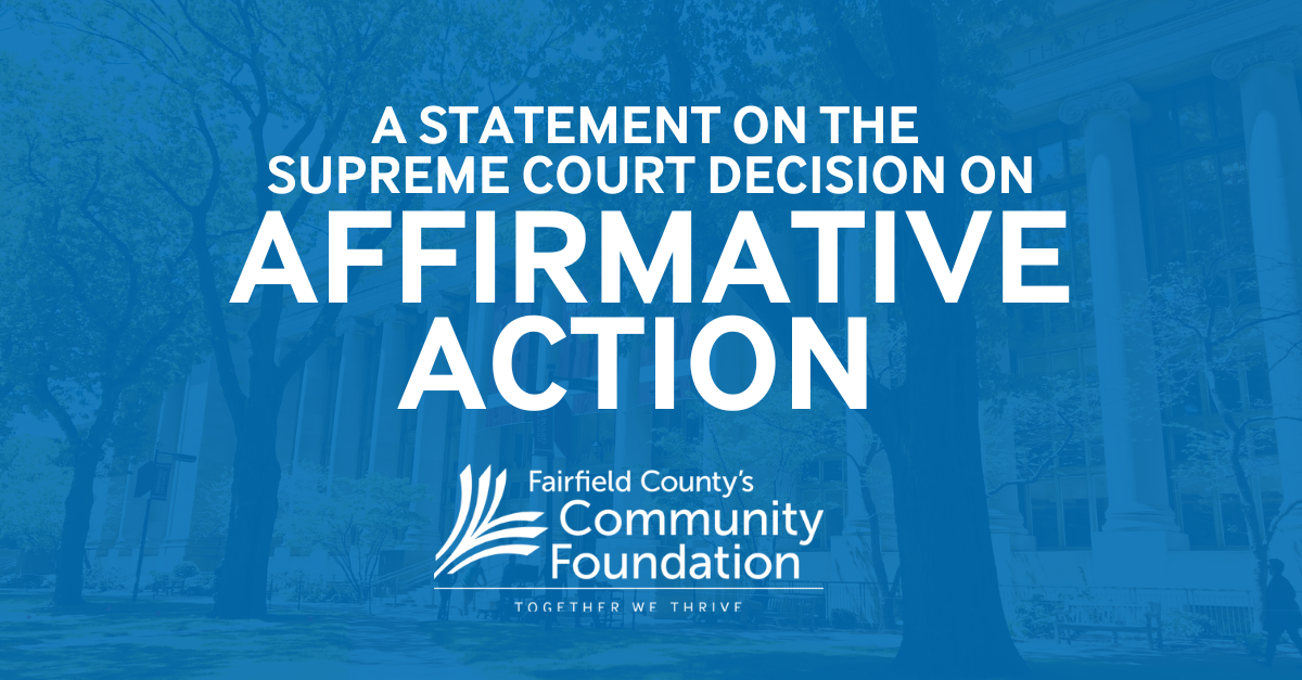 A Statement on the Supreme Court's Decision to Overturn Affirmative